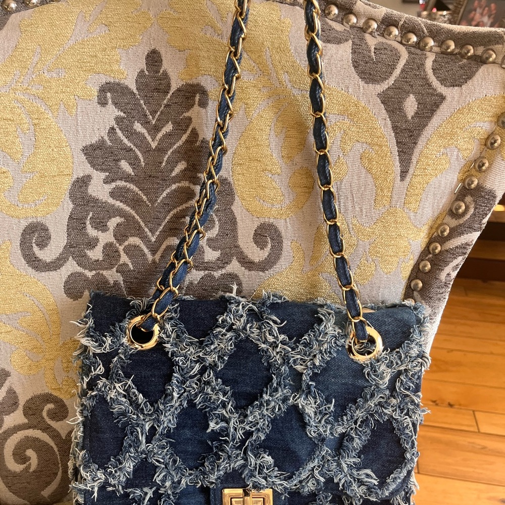 Denim Patchwork Crossbody - image 4